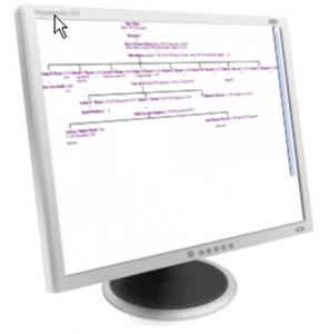Family Tree on a computer