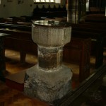 Baptismal font St. Saviours, Dartmouth, Devon, UK.