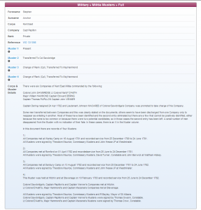 Militia records on TheGenealogist