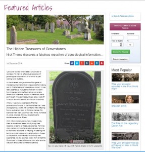 Headstones on TheGenealogist