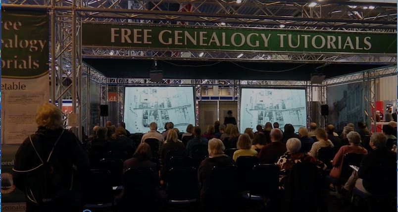 Celia Heritage gives a genealogy tutorial on TheGenealogist stand