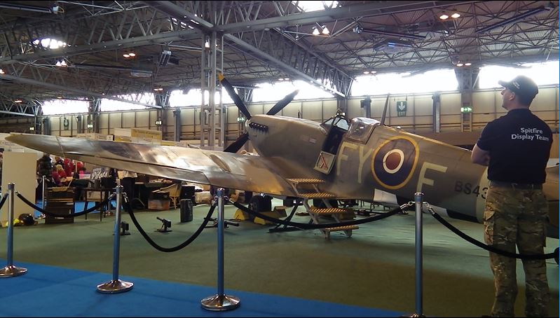 Spitfire on display at the NEC for the WDYTYA? Live