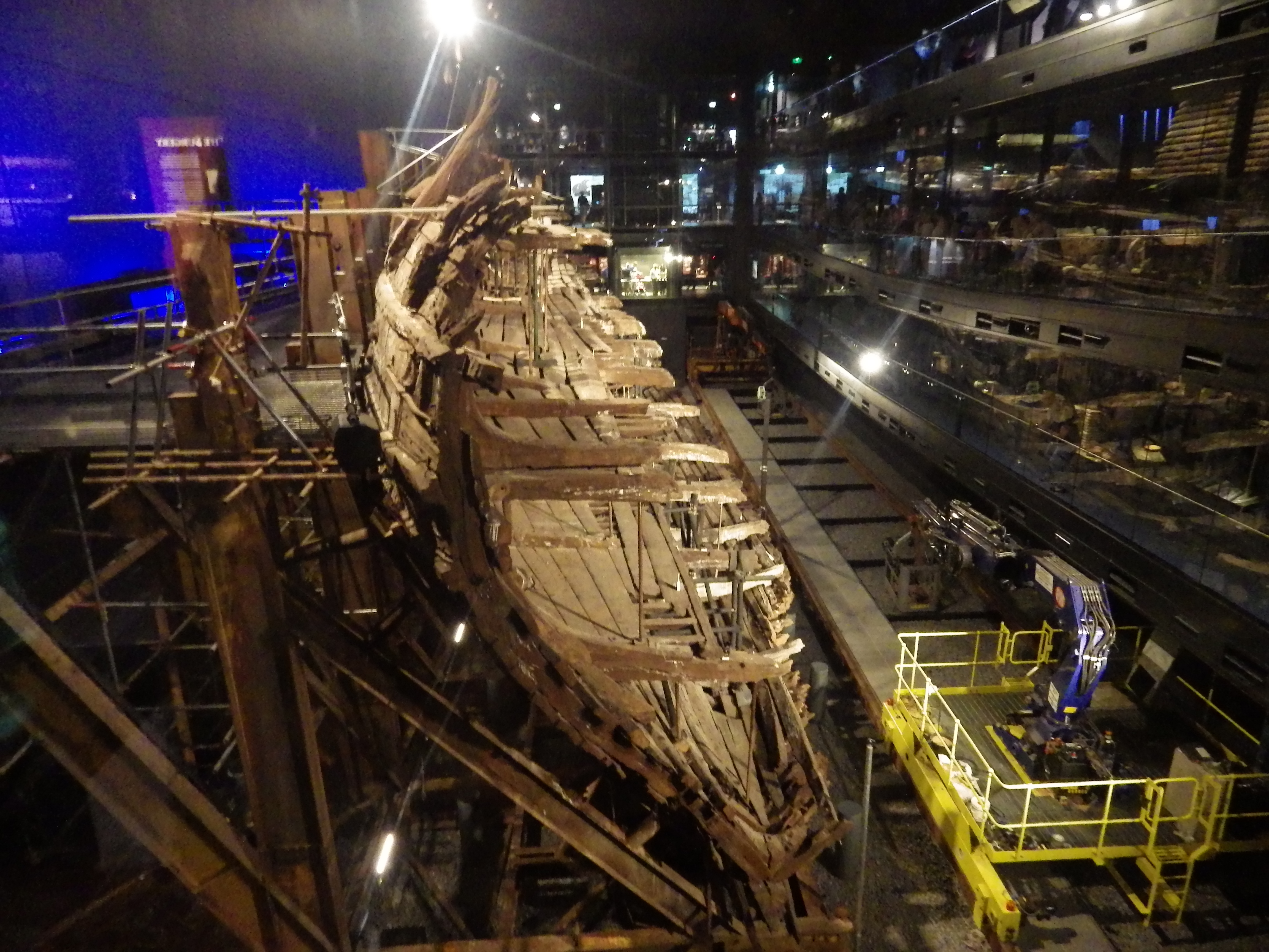 The hull of the Mary Rose