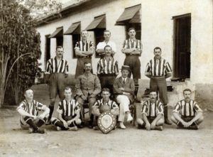 'E' Company Winners of the Inter-Company Football Shield 1910