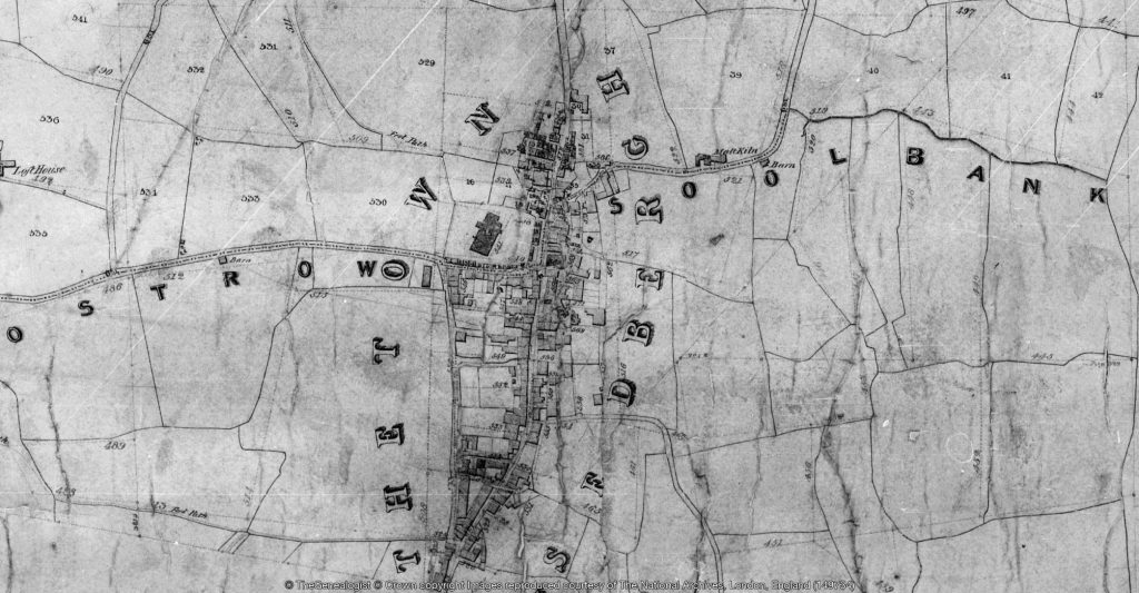 Tithe map of Sedbergh, Yorkshire courtesy of The National Archives