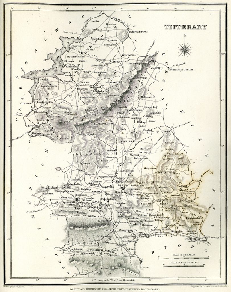 Old Tipperary map