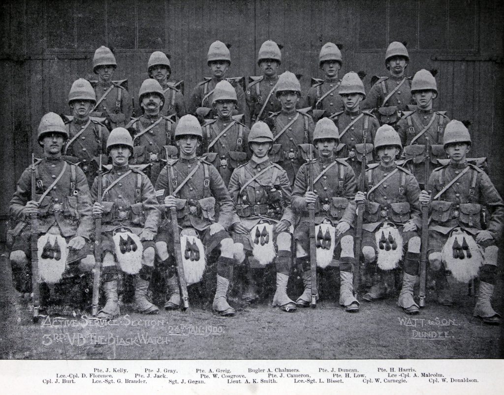 Active Service Section 3rd VB The Black Watch 24th Jan 1900 from The Muster-Roll of Angus, South African War, 1899-1902